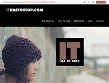 Tablet Screenshot of ithastostop.com